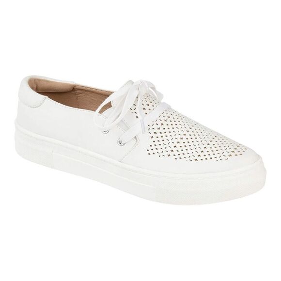 Journee Collection Women's Shantel Sneakerin the Size 9M in White Color - Picture 10 of 16